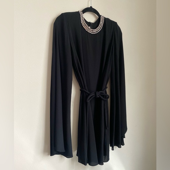 Like new STELLA MCCARTNEY Crystal-Embellished Belted Crepe Mini Dress $2,665 36 - Picture 7 of 13